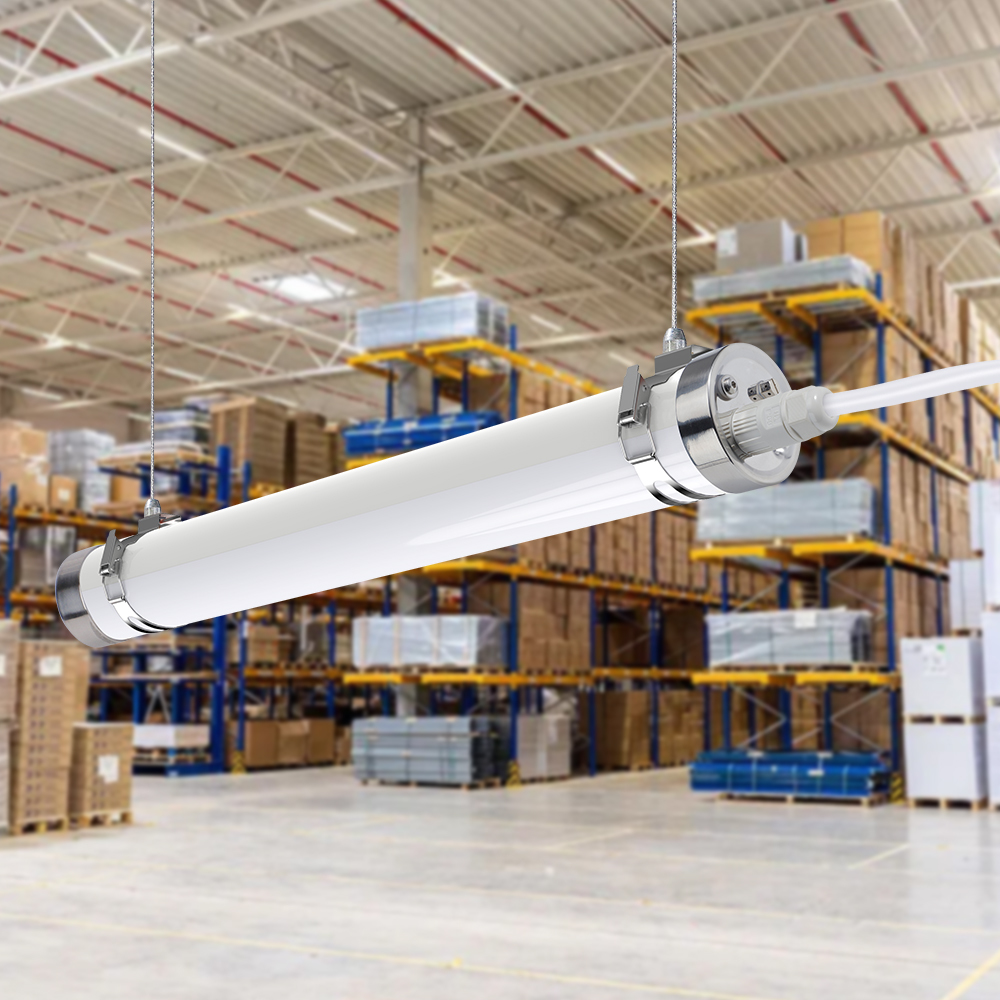 IP65 Waterproof LED Triproof Light with 130 LM/W Efficiency and 5-Year Warranty for Industrial Use