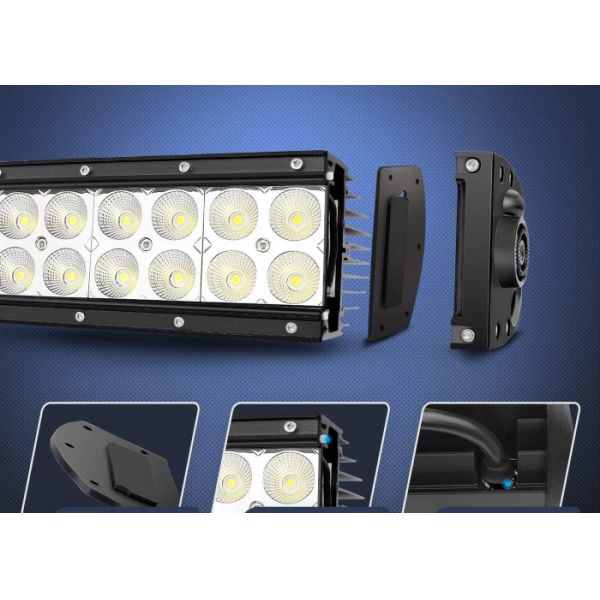 Super Bright 54 Inch Curved LED Light Bar , 312W 4x4 LED Driving Lights