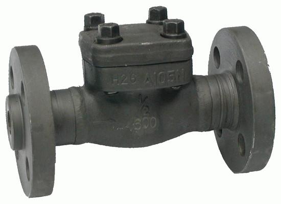 2'' Two Piece Forged Steel Valves Flange Lift Type Check Valve Class 1500