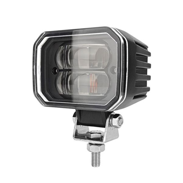 10V - 80V de montacargas Luz de zona roja 30W LED de montacargas luces de seguridad con soporte de acero inoxidable