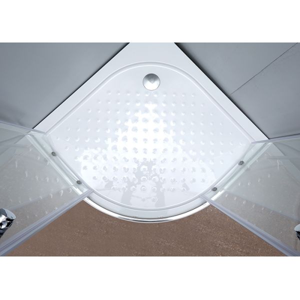 Curved Corner Shower Enclosure , 900x900x2000mm Shower And Bath Enclosures chrome aluminium