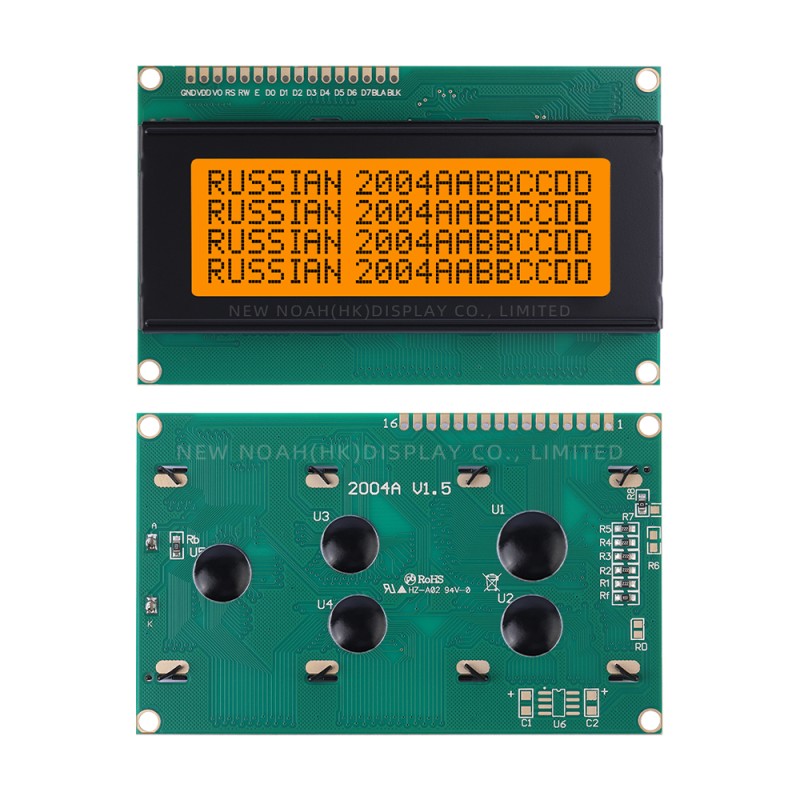 Russian Gray Film 2004A LCD Display Module Interface Module ST7066U Support Scheme Development
