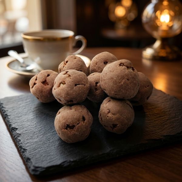 Rich Dark Chocolate Crispy Rice Balls with Balanced Sweetness - Perfect Soya Bean Snacks