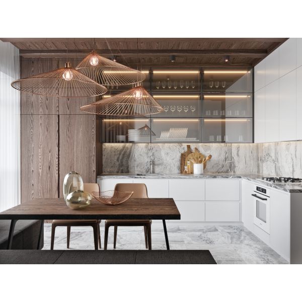Compact 3 Pieces Kitchen Cabinet Pantry Units Full Set Of Cabinets