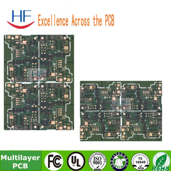 Green Solder Mask Multilayer PCB Circuit Board 6 Layer Fr4 Base Material 1OZ