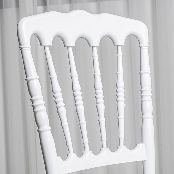 Elegant White Napoleon Chair Perfect for Wedding Banquet and Event Dining Room Furniture