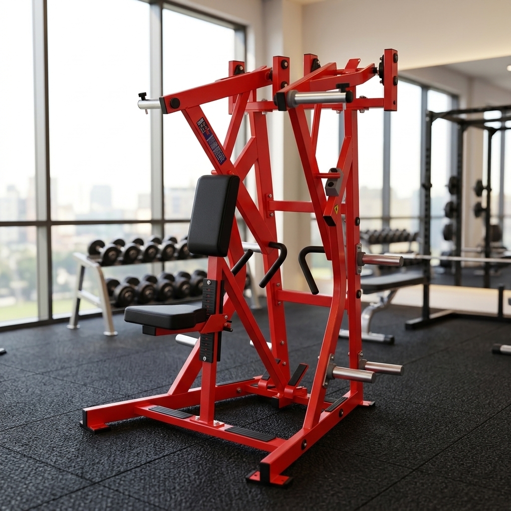 Iso-Lateral Low Row Plate Loaded Back Row Machine for Commercial Gym Strength Training