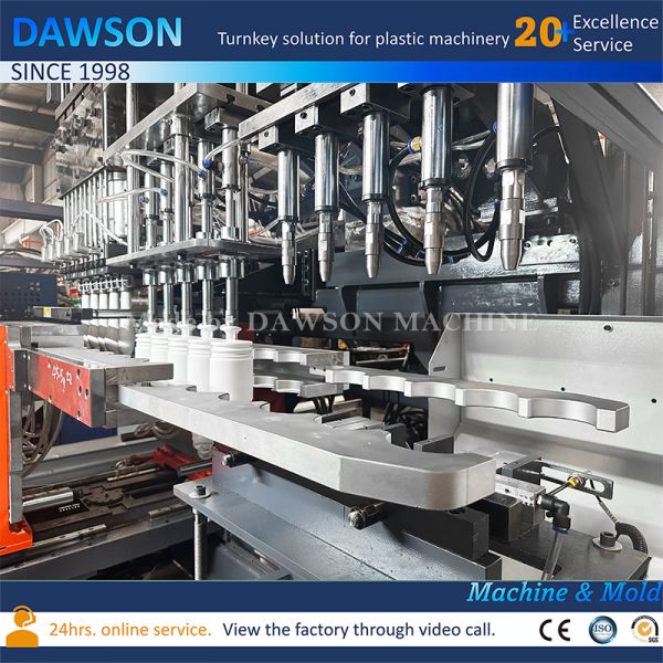 HDPE Food Grade Wide Mouth Jars and Containers Blow Molding Machines for Single Station 5-Head Blow Molder