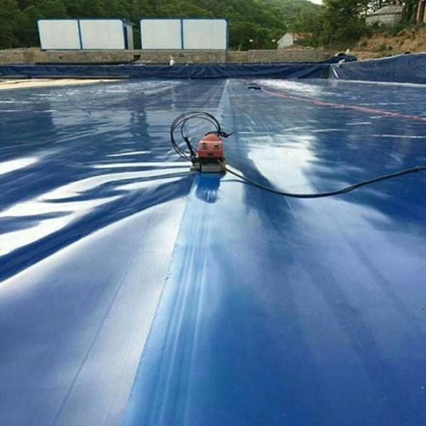 Double Smooth 0.2mm-3mm HDPE Geomembrane Liner for Circular Fish Farm Plastic Water Tanks
