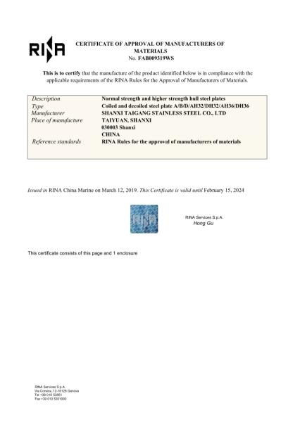 ShanXi TaiGang Stainless Steel Co.,Ltd