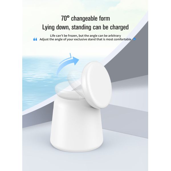 Эффективность зарядки ≥ 75% Многофункциональное беспроводное зарядное устройство с фиджетом спиннером с световым входом 5V/2.1A