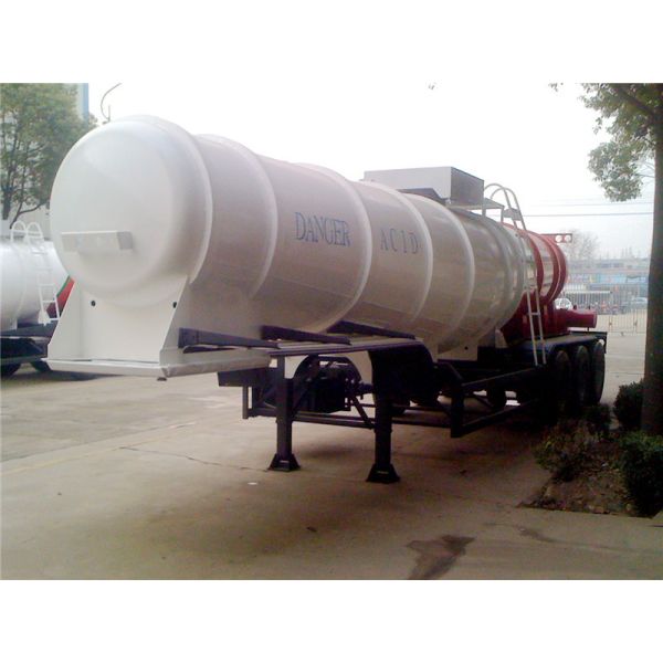 3 Axle V Shape Heavy Duty Semi Trailers  19M3 20M3 21M3 For Sulfuric Acid