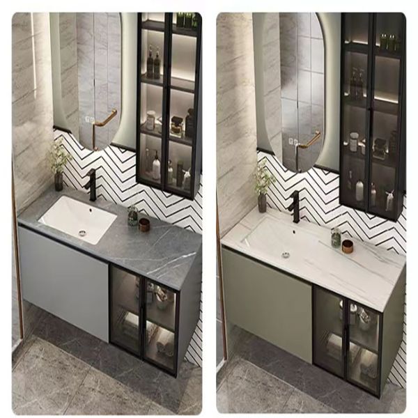 Верхние блоки тщеты Bathroom Каррары изогнули белый неподдельный мраморный цвет