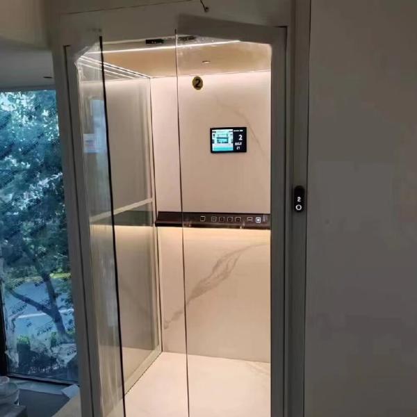 Arrêt d'urgence Bouton de panique Ascenseur hydraulique pour la maison Cadres en acier inoxydable 304# de la cabine