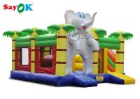 Castillo inflable de la gorila de la mini historieta casera del elefante para el partido de los niños