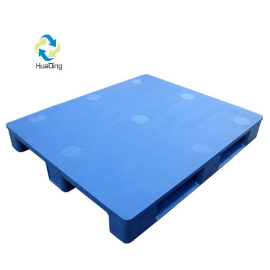 ISO 9001/14001 single face hape steel cheap euro reinforced hdpe plastic pallet made in china hdpe pallet