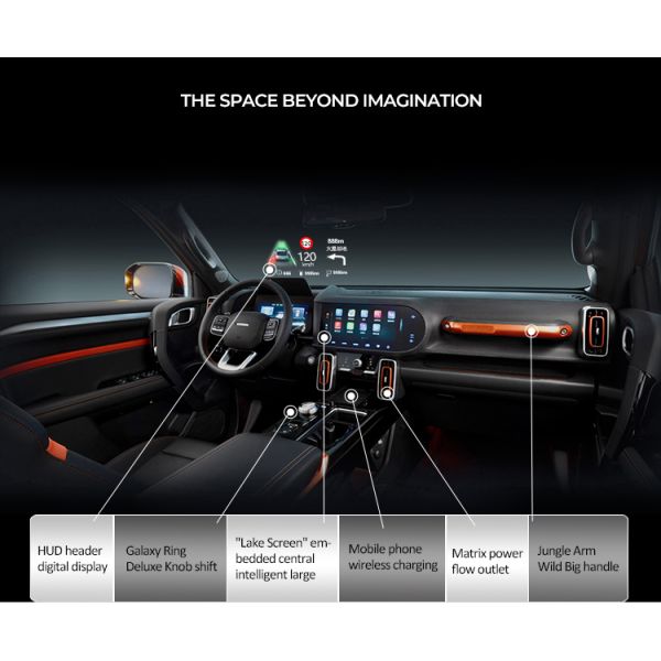 Panoramic Sunroof 195km/H Haval Dargo 2022 SUV 4x4 2.0T 5 Seats 5 Doors