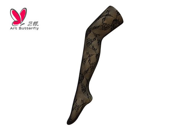 Professional Jacquard Ladies Fishnet Tights Sexy Customized Color