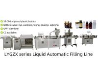 Pharma Liquid Filling Machine For 30-500ml Volume Disinfect Plastic Or Glass Vials Bottles With GMP