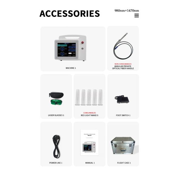 980/1470nm Diode Picosecond Laser Machine Gynecological Private Treatment