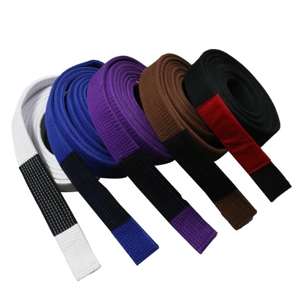 Custom Digital Print 100% Cotton Durable Jiu Jitsu Belt For Training And Judo