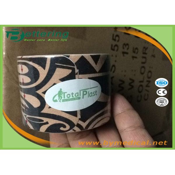 Elastic Athletic Kinesiology Physiotherapy Tape , Colored Kinesiology Tape Knee Support