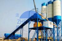 Tipo eléctrico máquina de procesamiento por lotes por lotes concreta de procesamiento por lotes por lotes concreta de la correa de la planta de HZS60