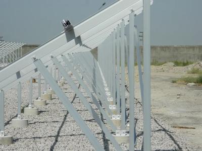 Power Plant Solar Panel Mounting Brackets Structure Aluminum Frame Ground Mounted