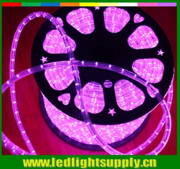12/24V pink outdoor decoration light 2 wire led rope lights strip