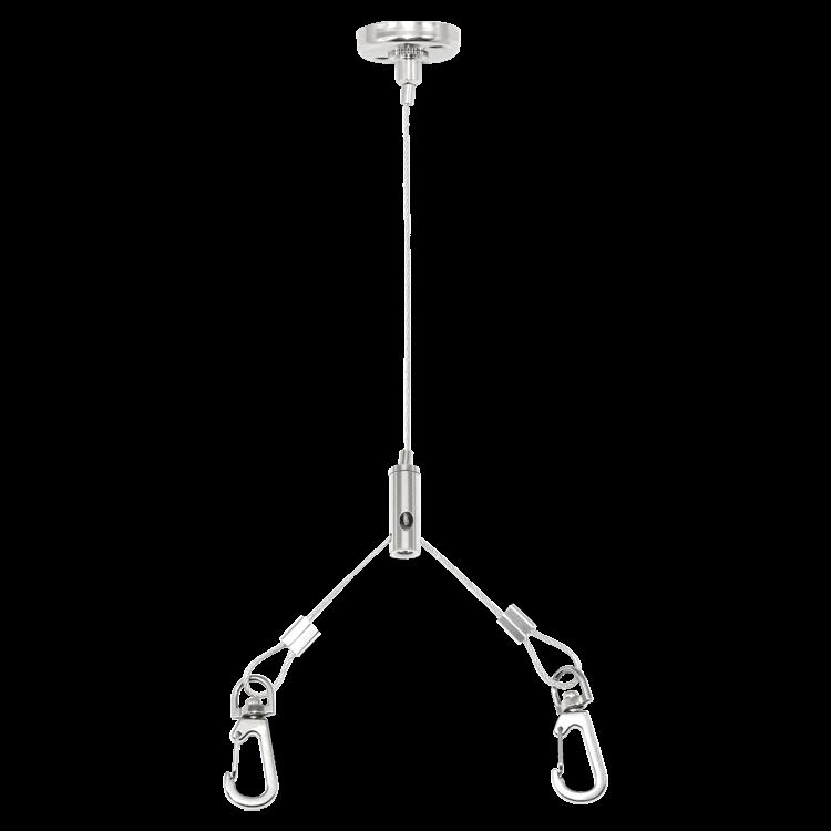 Height Adjustable Stainless Steel Disc Cable Gripper Dual Installation for Ceiling Mount Hardware