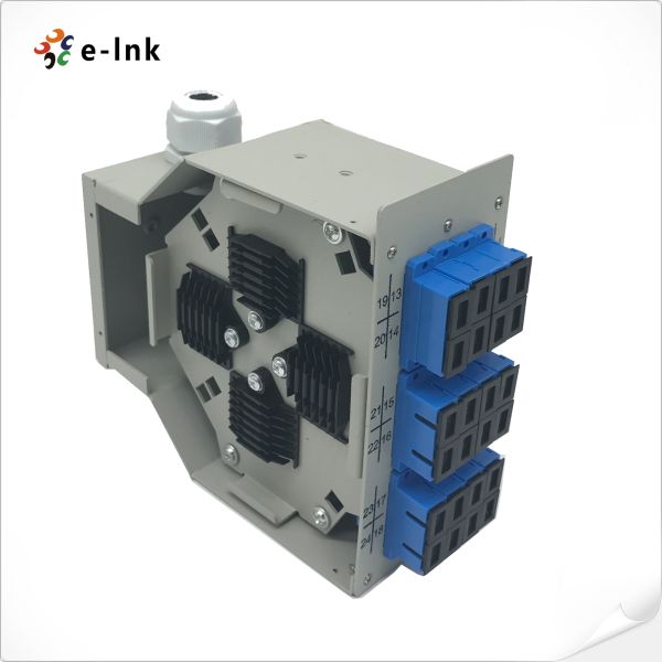 12SC Duplex Din-rail Mount Fiber Patch Panel