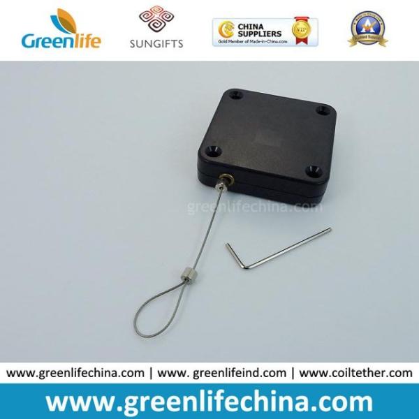 Fashionable Solid White Square Plastic Anti-Theft Retractable Window Security Recoiler