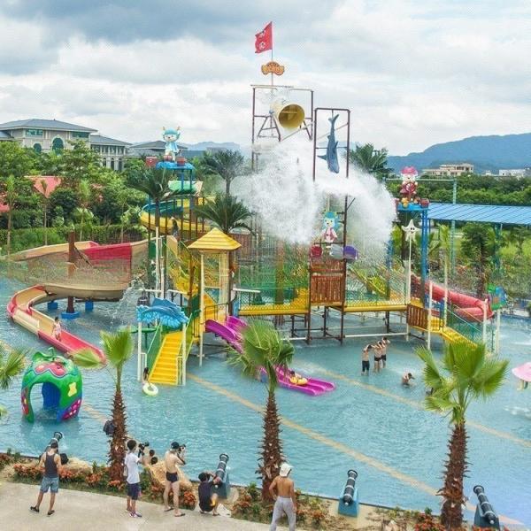 Custom Design Water Park Equipment Aquatic Play House Playground Giant Water House For Kids And Adult