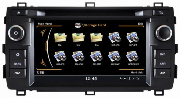 Ouchuangbo S100 dvd radio sat nav Toyota Auris 2013 with A2DP 3D 1080P video player