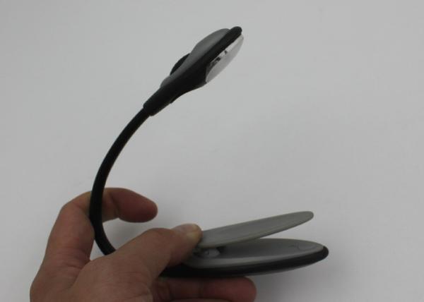Flexible LED Goose Neck Lamp With Clip , Portable Reading Light For Book