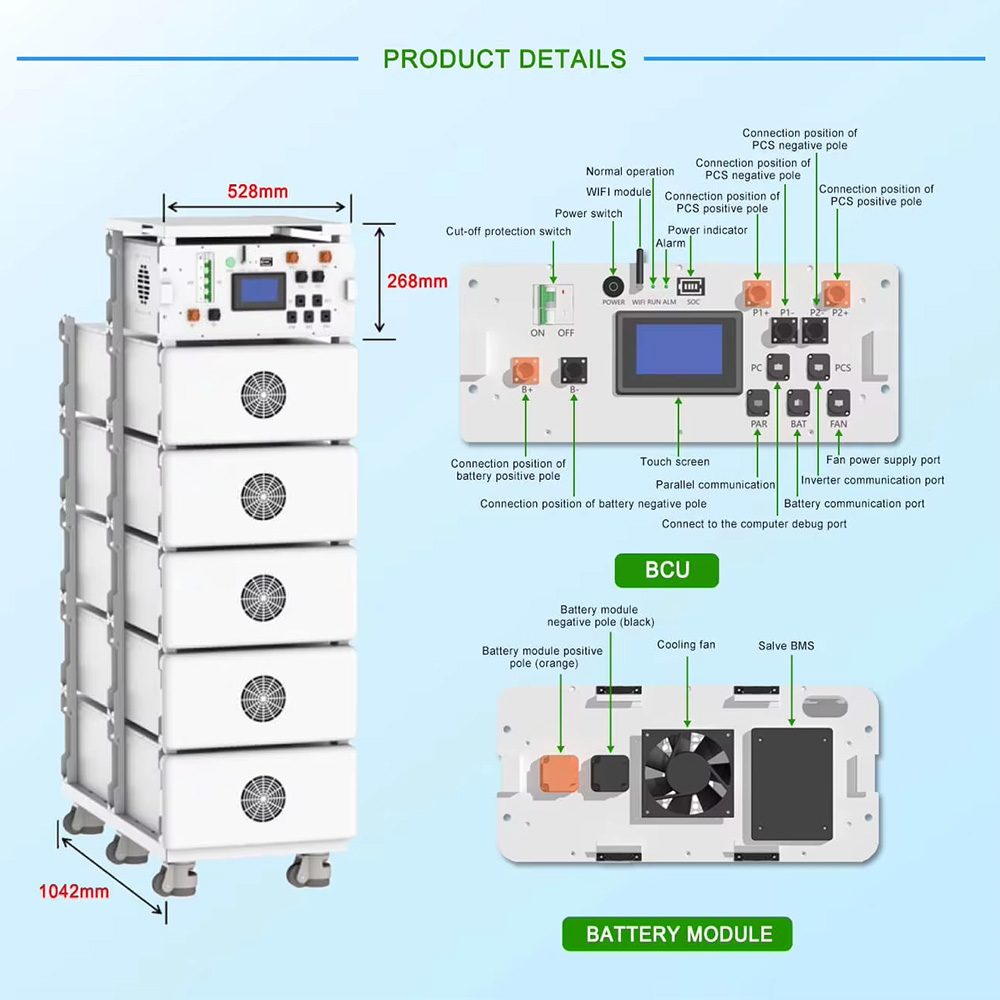 SUNPOK High Voltage HV Battery Packs for Solar Energy Storage System 76.8V 314Ah Lithium Ion Battery Pack