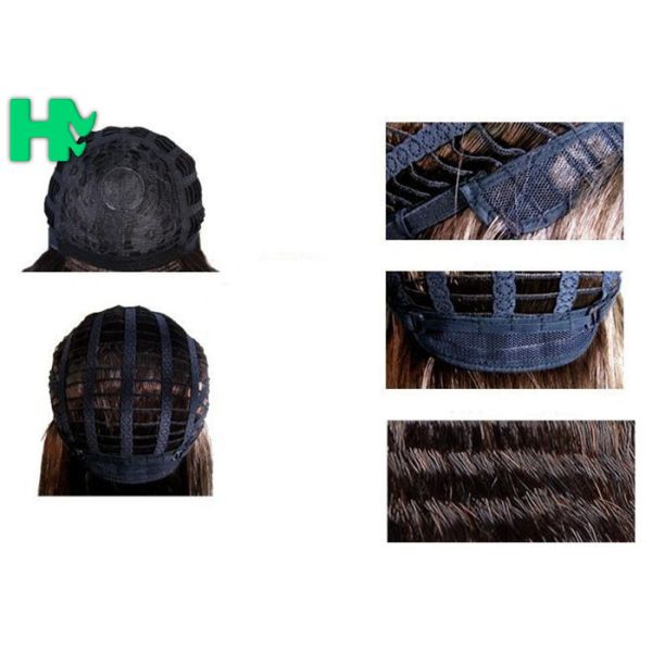 18'' Short Curly Dark Brown Synthetic Hair Wigs For Black Women