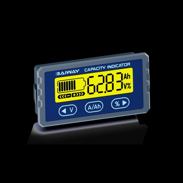 TY23 Golf Cart Battery Monitor 8-100V 0-150A Golf Cart Battery Indicator For LFP Lead Acid Sodium Battery