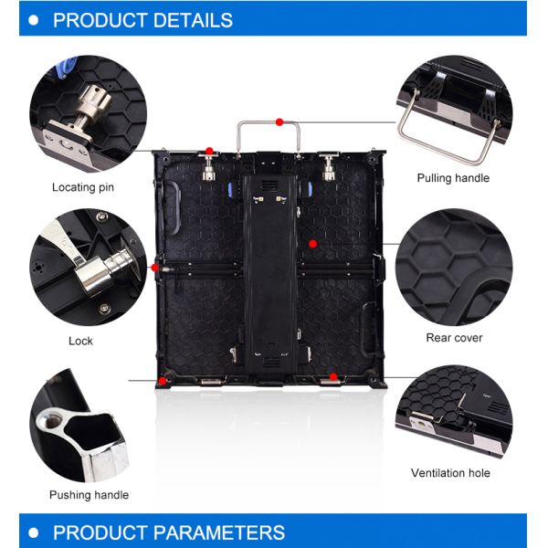 SMD Rental LED Wall P3mm , Led Stage Background Video Wall Displays