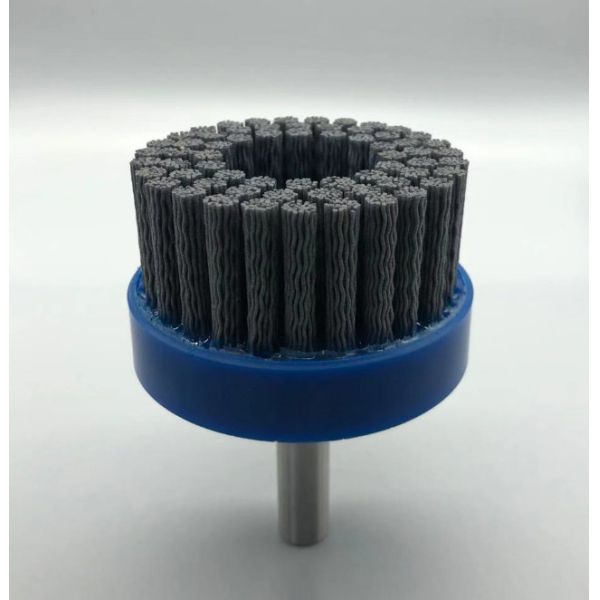 щетка колеса волнистой проволки нейлона 0.8mm полируя круговая истирательная