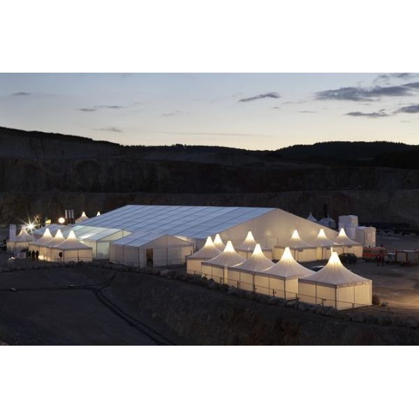 Wedding Tent with White PVC Cover Aluminum Frame and Luxury Decoration for Sale