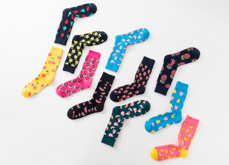 Fruit Style Women's Novelty Socks Snagging Resistance Any Logo Available