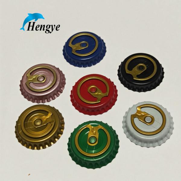 pull ring crown cover 26mm level type easy opening pull ring crown caps for beer Beer pull ring cover beer crown cap