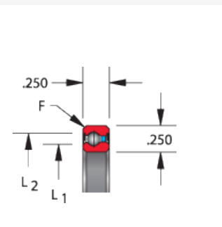 Replace KAYDON JA060CP0 Thin Section Ball Bearings Sealed 1/4