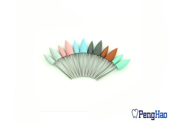 4 - 13mm Diameter Dental Abrasive Tools , Efficient Silicone Rubber Polishing Burs