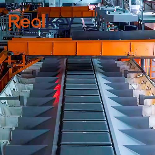 Automatic Cross Belt Sorter Space Saving With Low Energy Comsumption