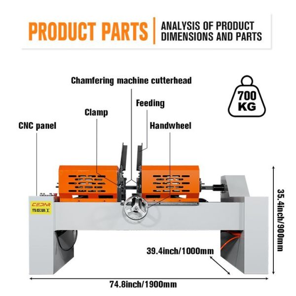 50 Series Pneumatic Double-head Chamfering Machine Double-head Chamfering Machine Chamfering Rod