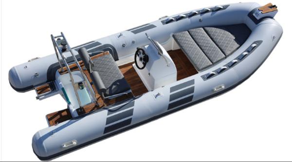 2022 orca  hypalon rigid rib  boat 16ft with fuel tank light grey rib480D with sundeck