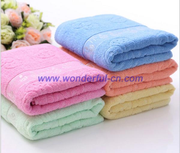 High quality bright colored 100 cotton cheap bath towels for sale