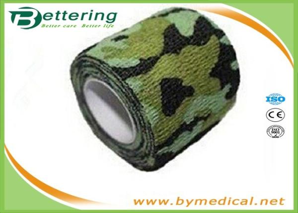 Camouflage Non Woven Self Adhesive Elastic Bandage For Army Camping Hunting
